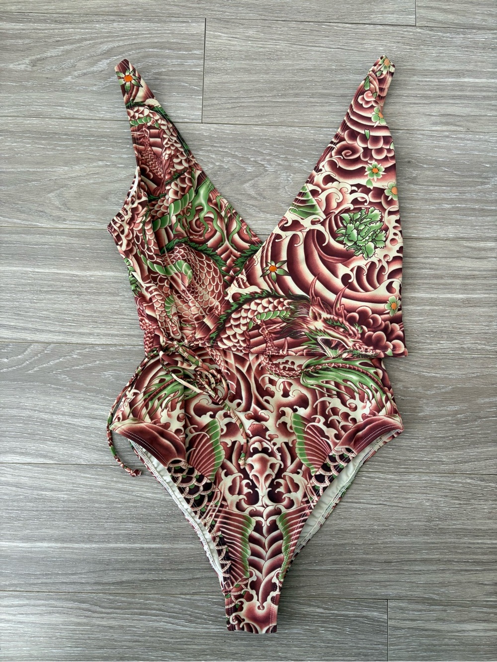Rare Jean Paul Gaultier Wrap One Piece Swimsuit